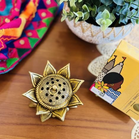 Brass Dhoop Diya (Design 1) - Image 4