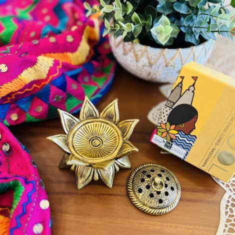 Brass Dhoop Diya (Design 1) - Image 5