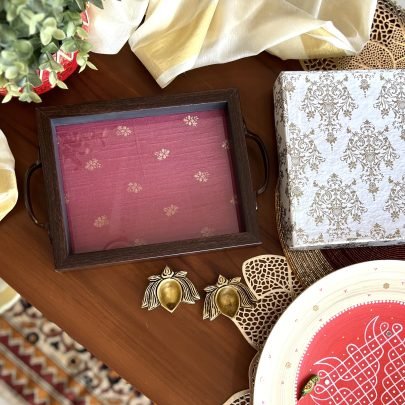 Silk Cloth Decorative Tray (Small, D2)