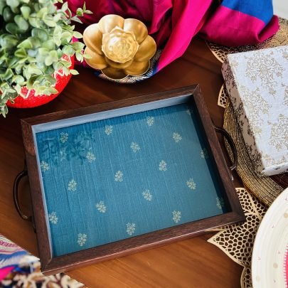 Silk Cloth Decorative Tray (Medium, D2)