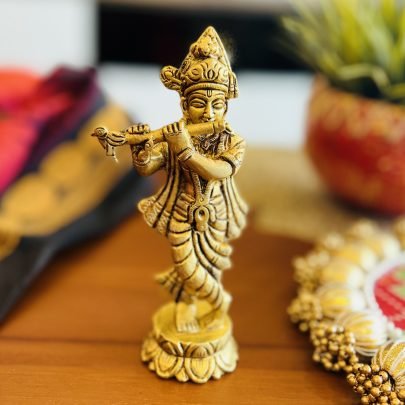 Brass Krishna Idol
