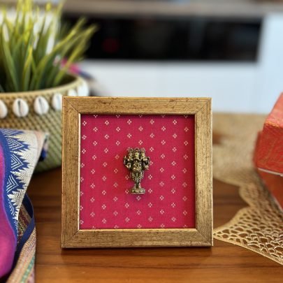 Brass Idol Frame (Ganesha Pink B)