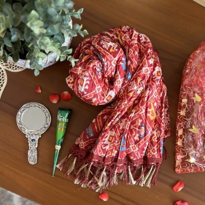 Dupatta Gift Set (Red)