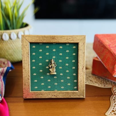 Brass Idol Frame (Lakshmi Green C)
