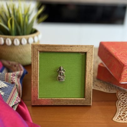 Brass Idol Frame (Lakshmi Green B)