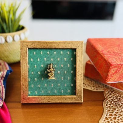 Brass Idol Frame (Lakshmi Green)