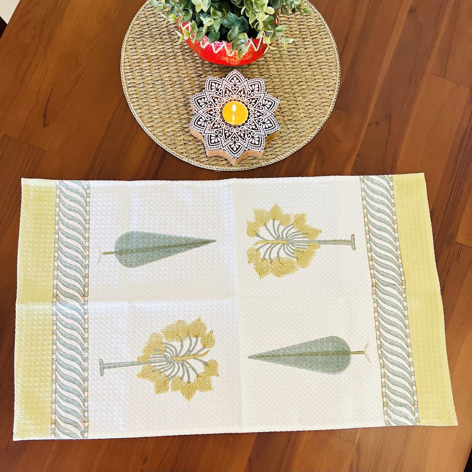 Block Printed Napkin Gift Set (NGS2) - Image 2