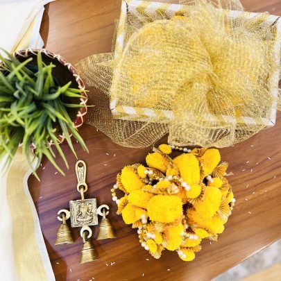 Brass 3 Bell Lakshmi & Decorative Hanging Gift Set