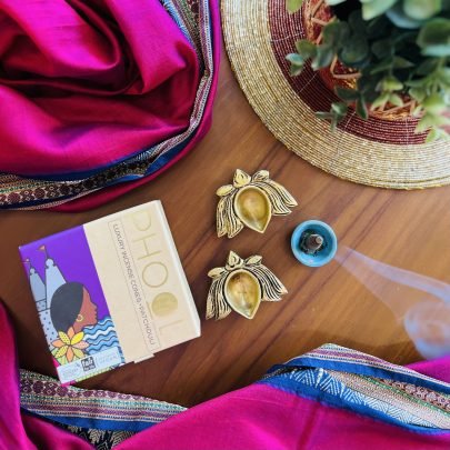 Lotus Brass Diya Gift Set