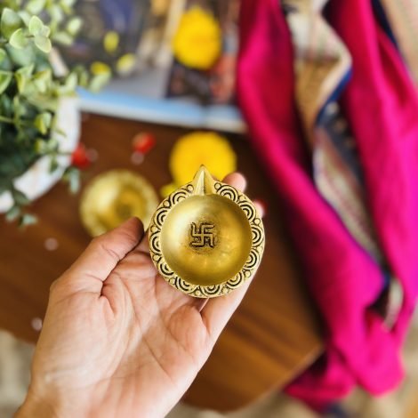 Brass Diya Lamp - Image 2