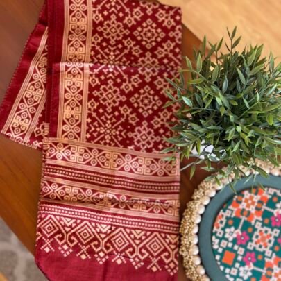 Modal Silk Stole (Maroon D1)