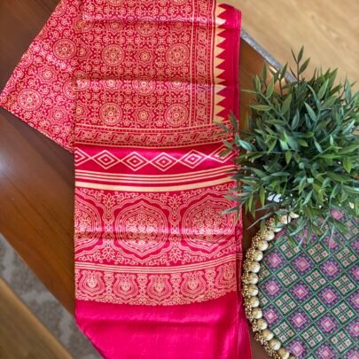 Modal Silk Stole (Pink D1)
