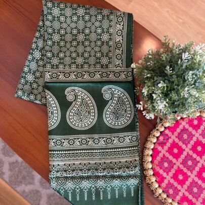 Modal Silk Stole (Green D3)