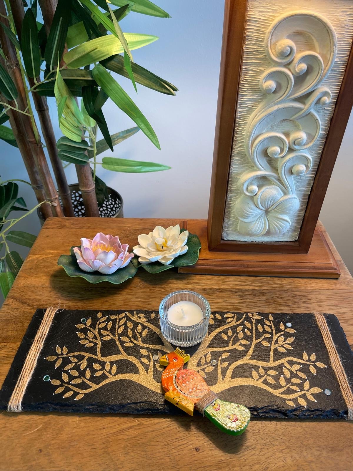 Hand painted Stone Platter Decor - Image 6