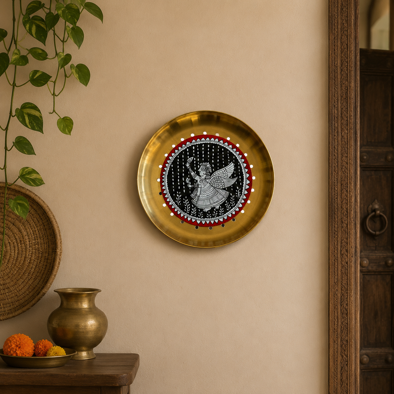 Mata Ni Pachedi Plate (Goddess)