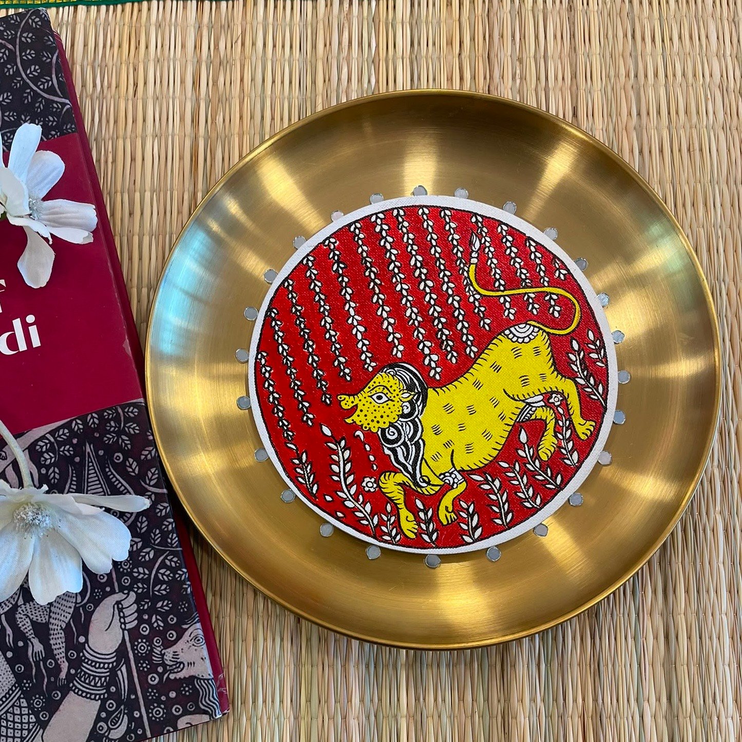Mata Ni Pachedi Plate (Lion) - Image 3