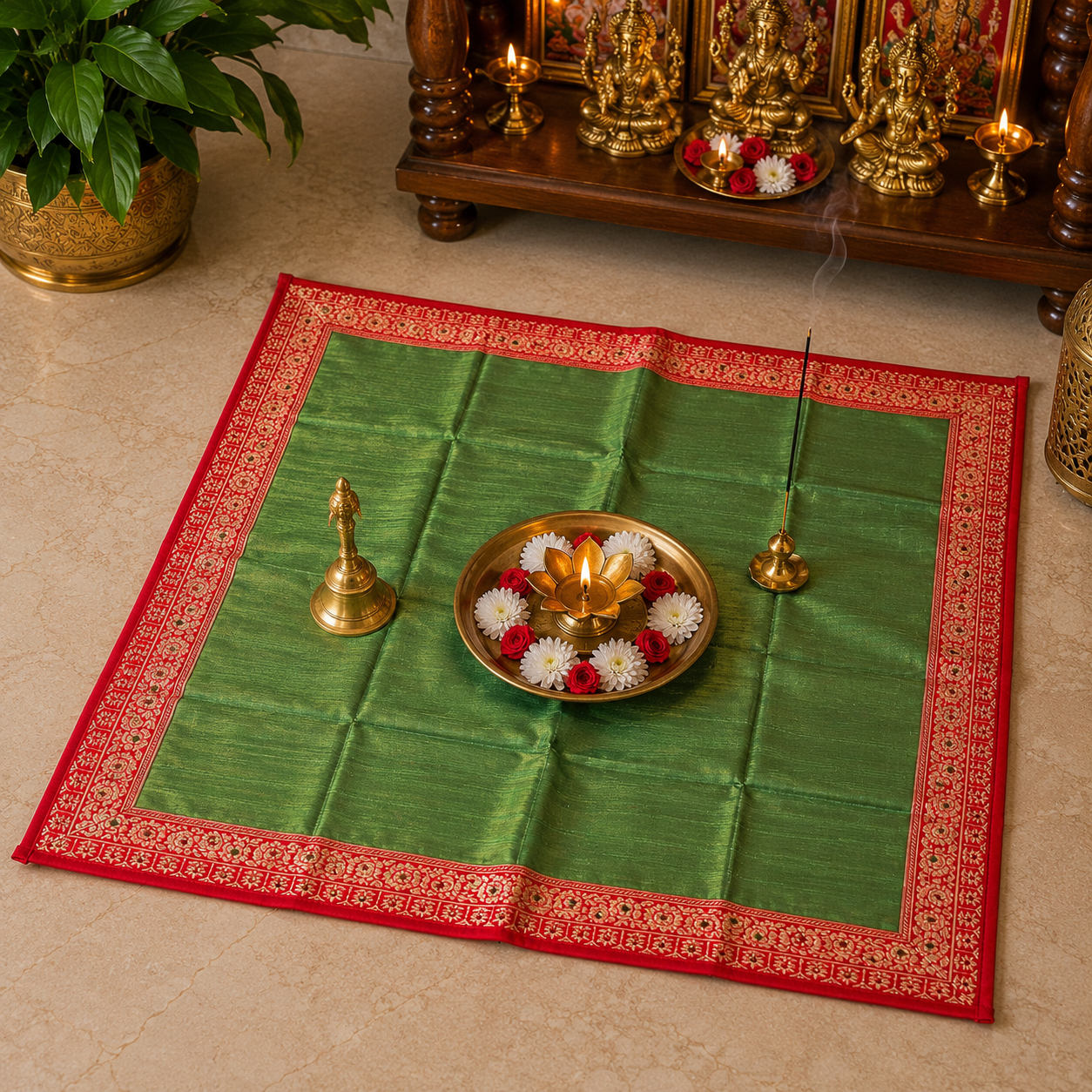 Silk Pooja Aasan