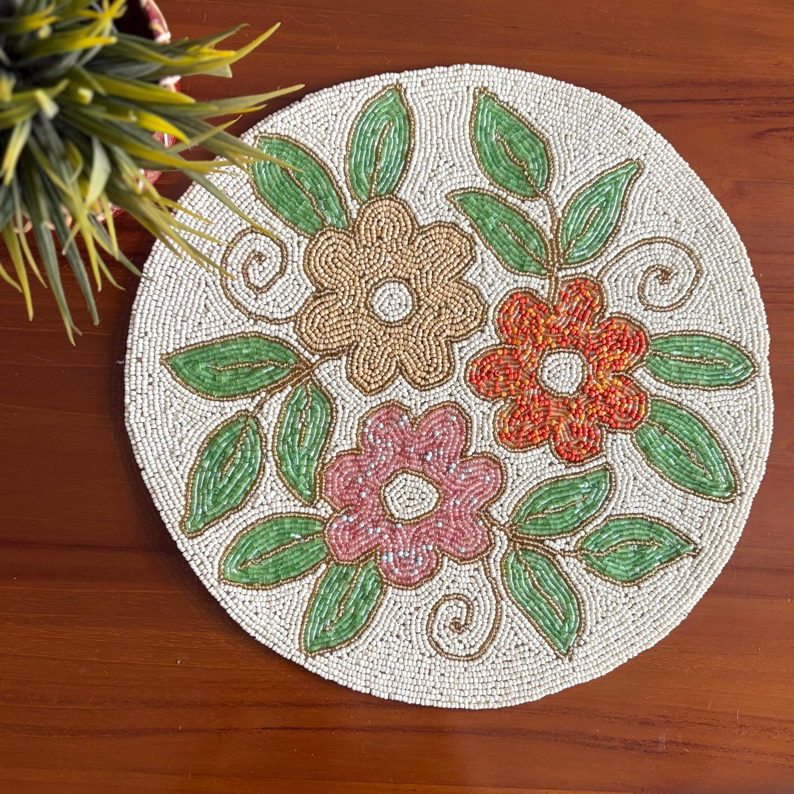 Bead Decorative Table Mat (Bloom)