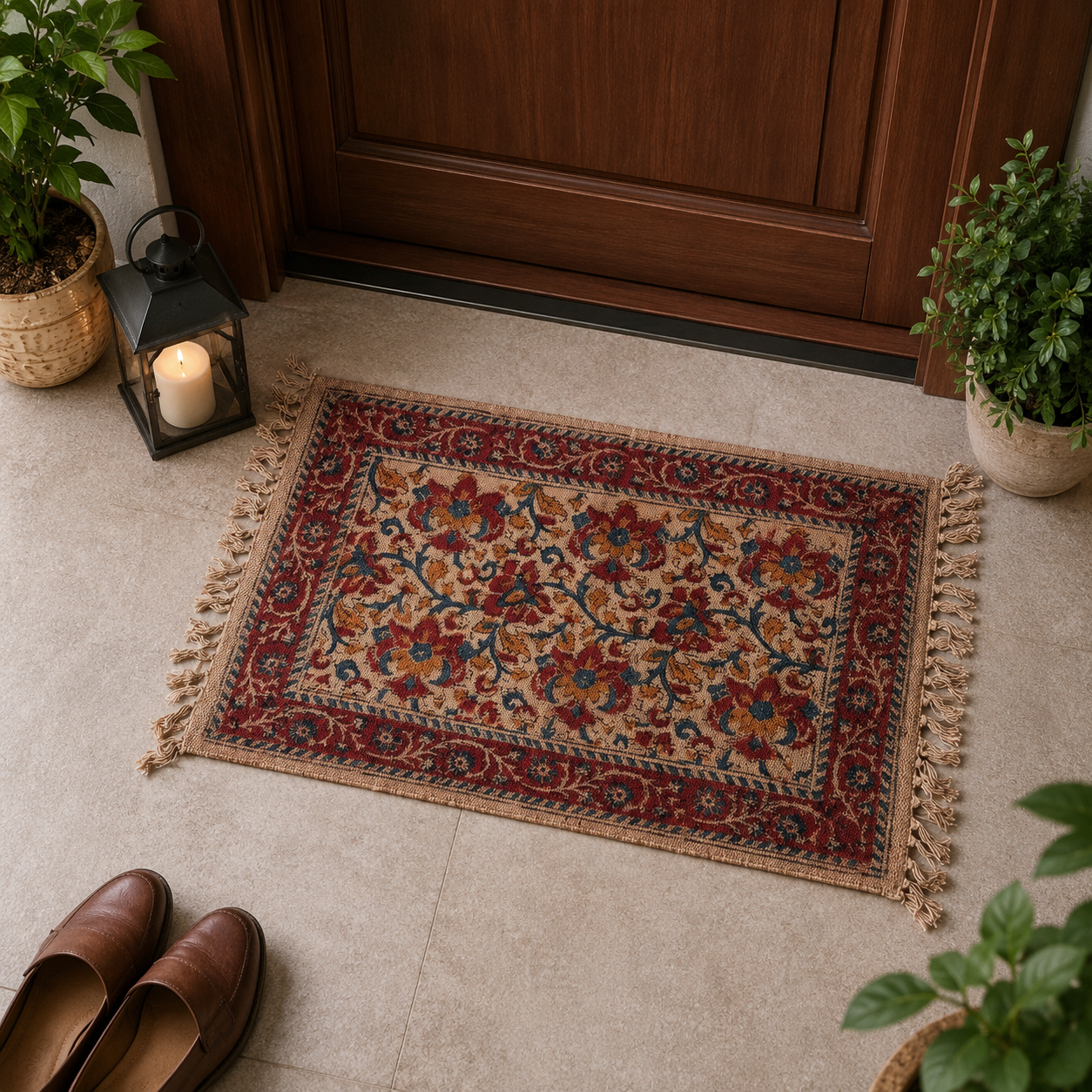 Kalamkari Doormat (Design A)