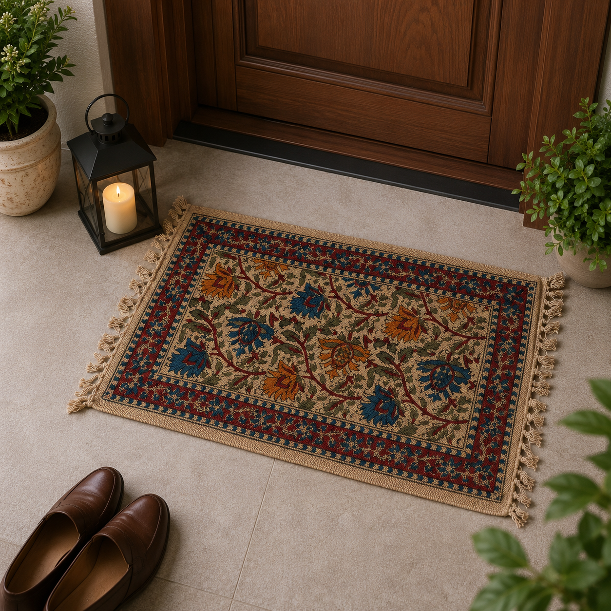 Kalamkari Doormat (Design B)