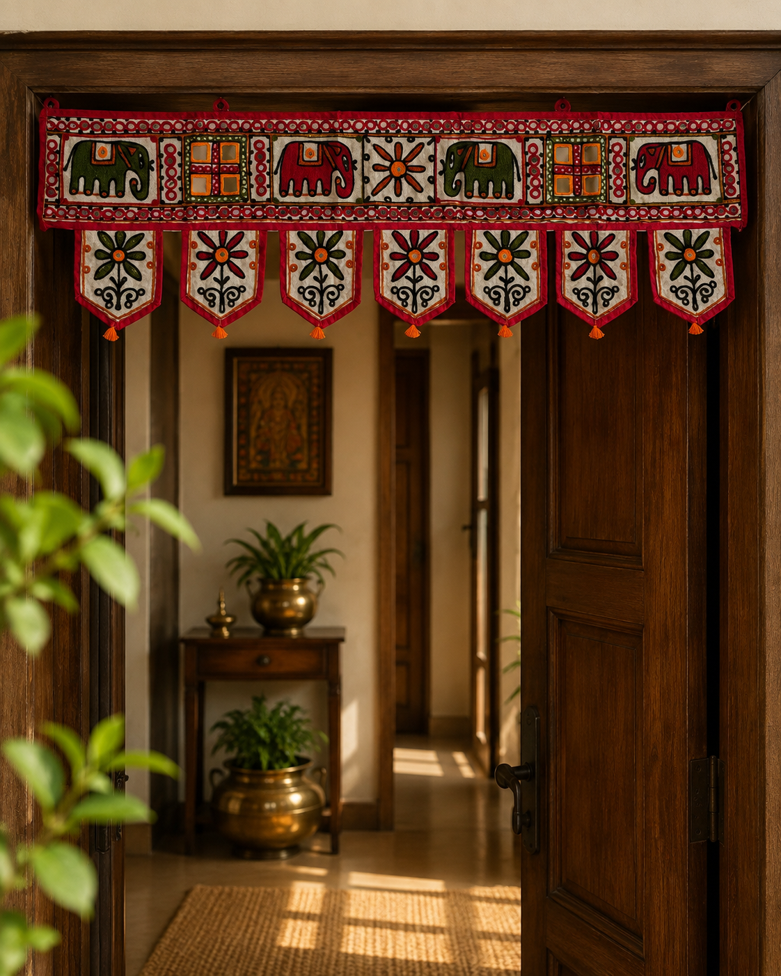 Embroidered Toran (Banner White) - Image 3