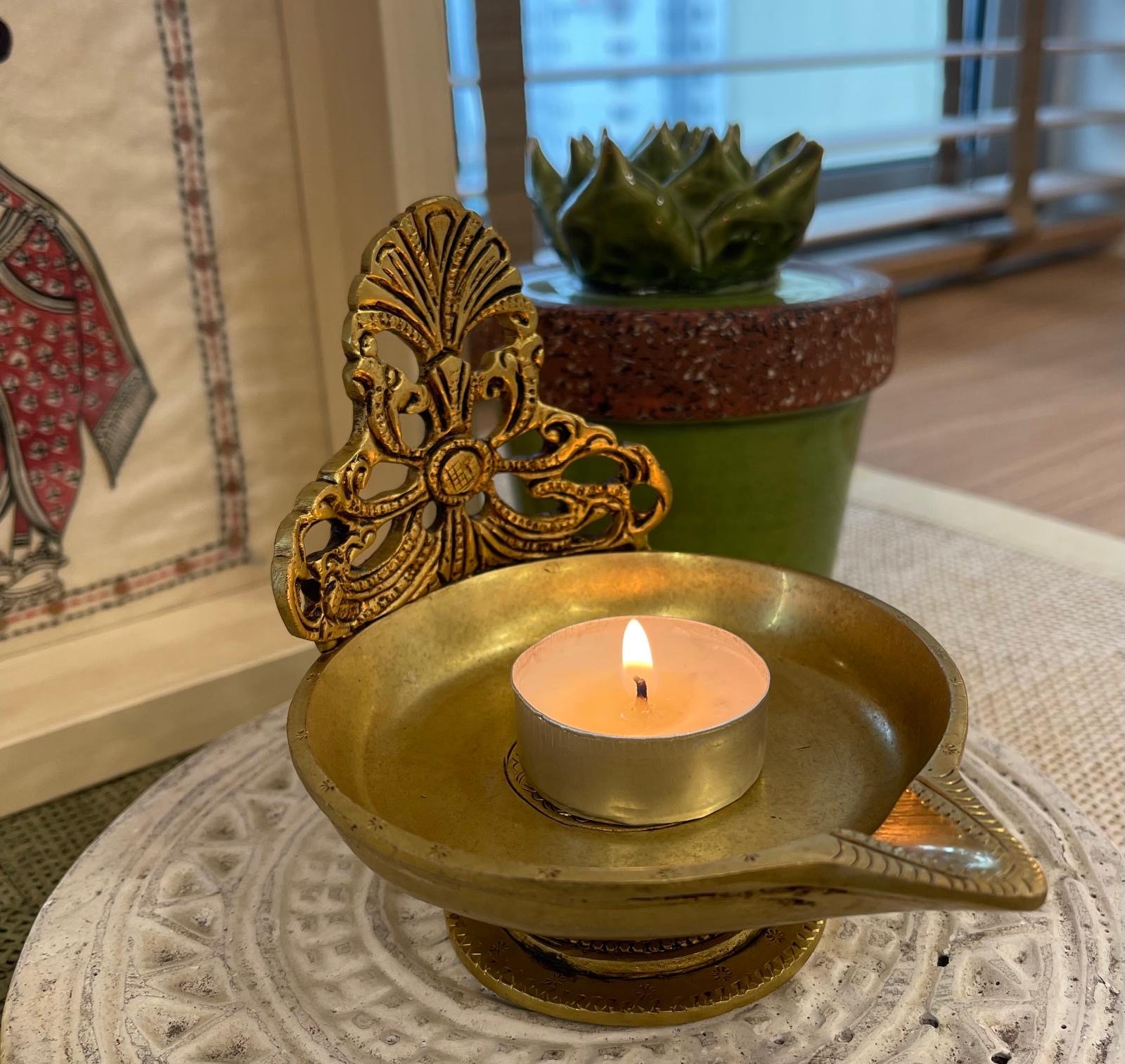 Brass Jaali Lamp (BI)