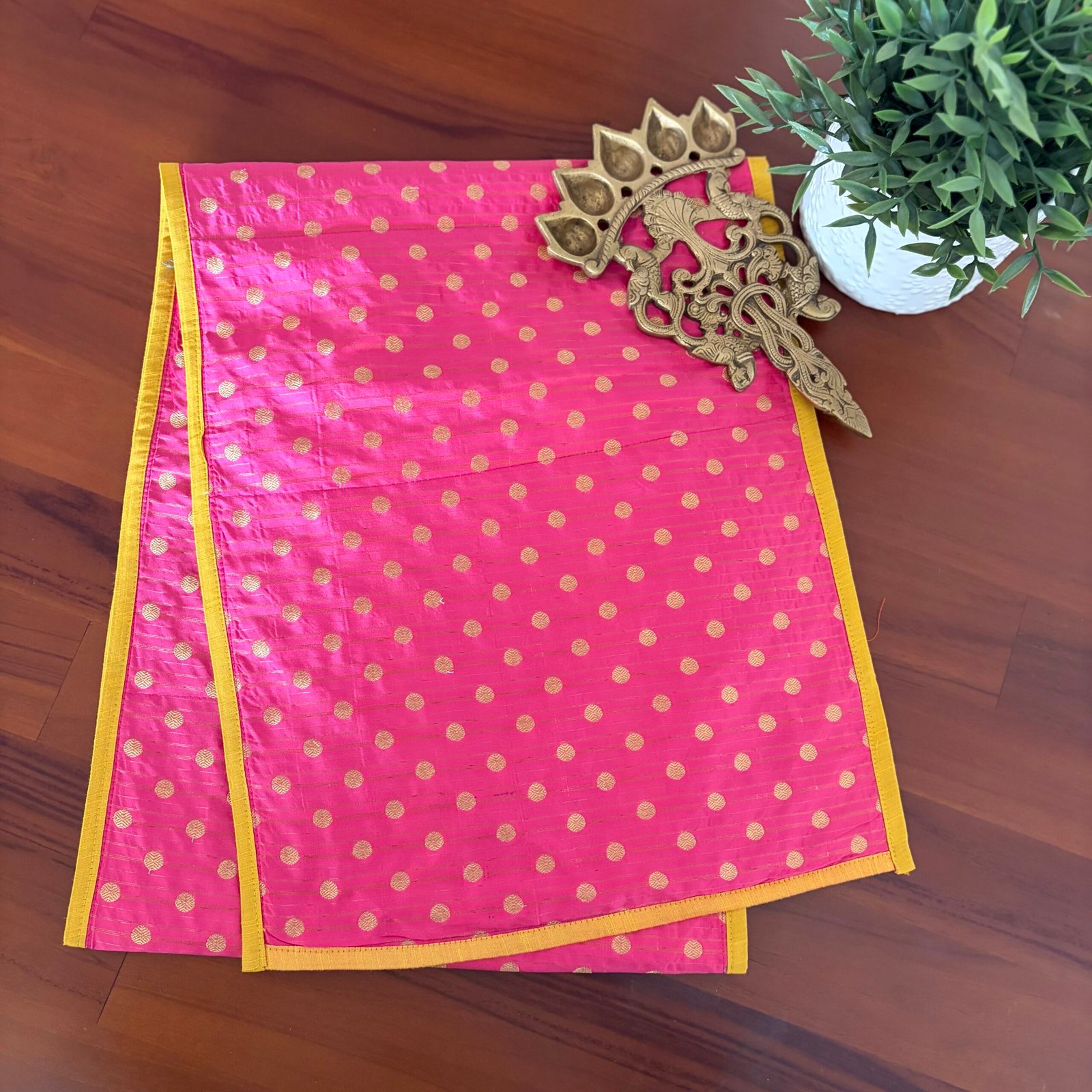 Silk Table Runner (Pink) - Image 3