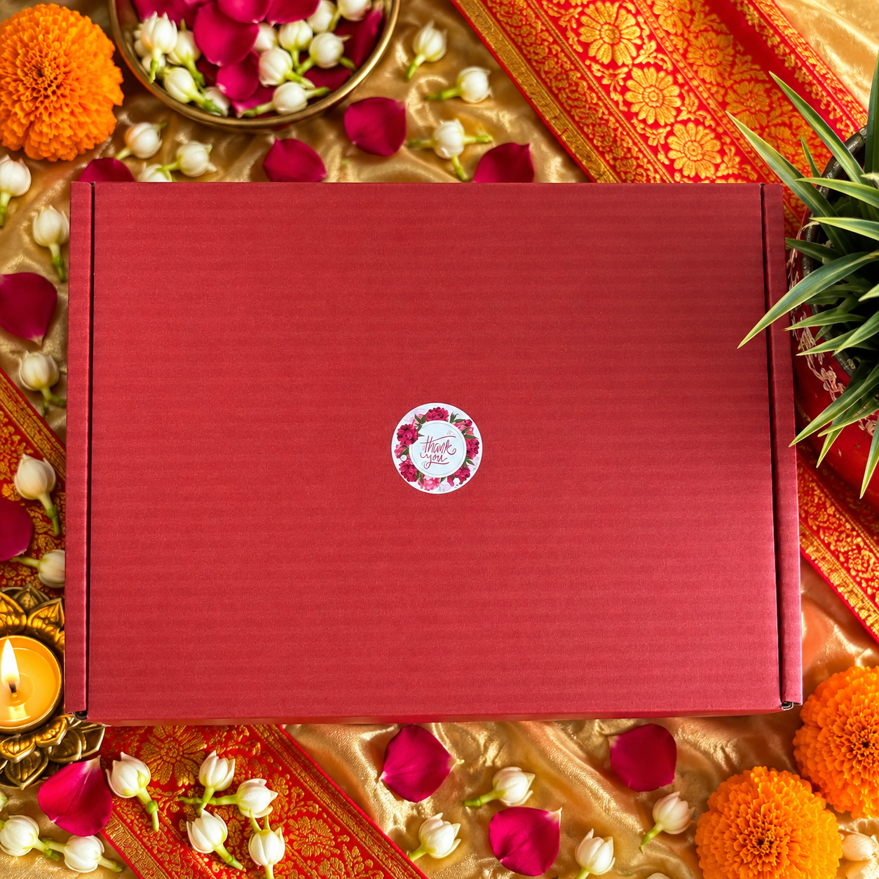Wood & Weave Gift Set (Red) - Image 5